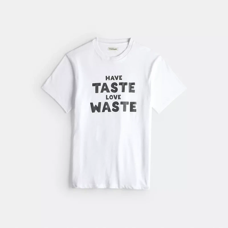 Relaxed T Shirt With Wasty Print