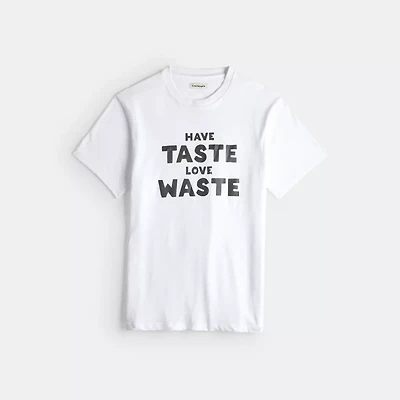 Relaxed T Shirt With Wasty Print