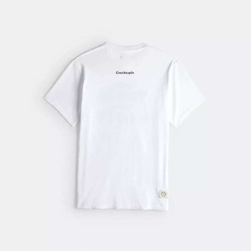 Relaxed T Shirt With Wasty Print