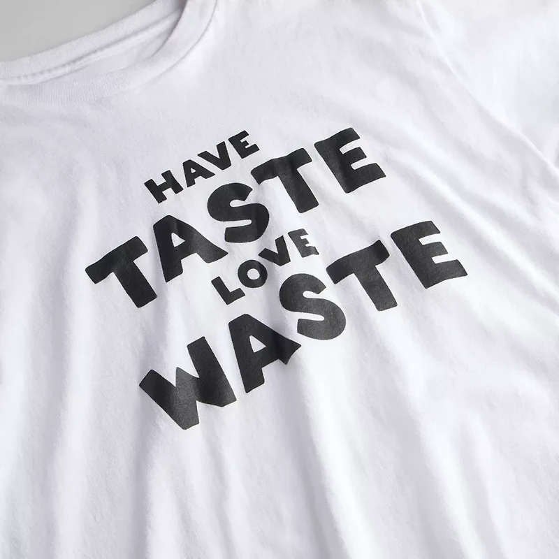 Relaxed T Shirt With Wasty Print