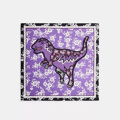 Jonie Floral Rexy Print Silk Square Scarf