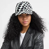 Surfer Geo Check Print Baseball Hat