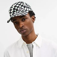 Surfer Geo Check Print Baseball Hat