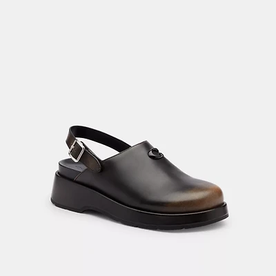 Sculpted C Platform Clog Loved Leather