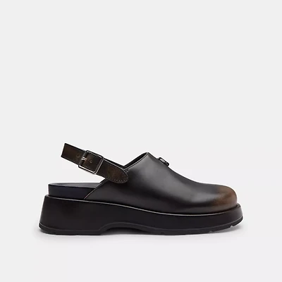 Sculpted C Platform Clog Loved Leather