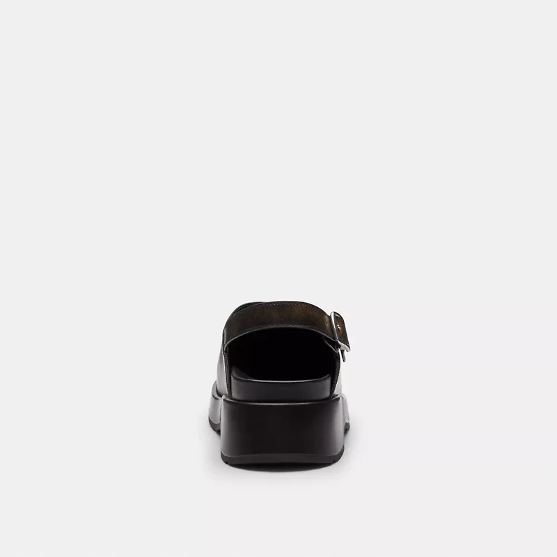 Sculpted C Platform Clog Loved Leather
