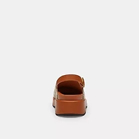 Sculpted C Platform Clog Signature Textile Jacquard