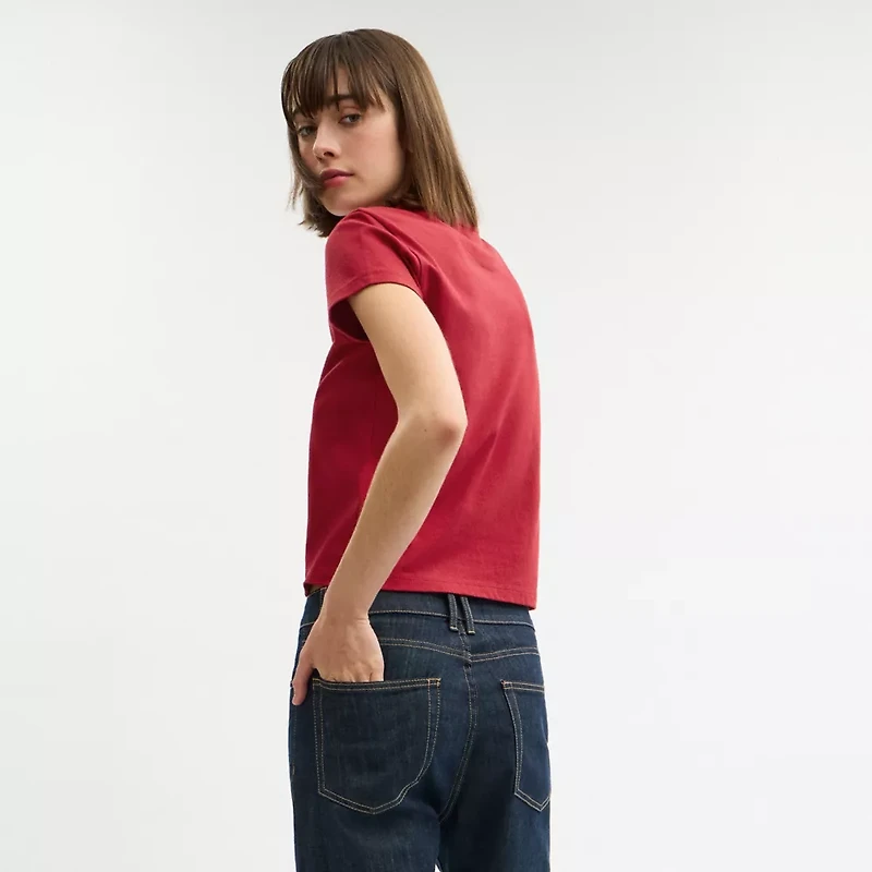 Heritage Sketch Print 90 S T Shirt Organic Cotton