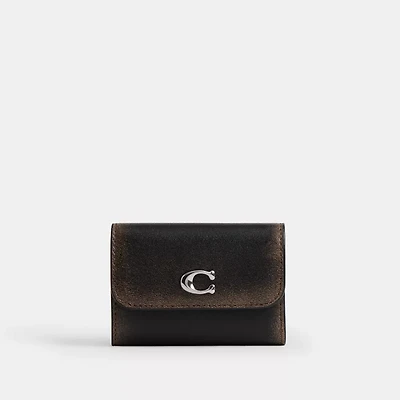 Essential Card Holder Wallet In Loved Leather