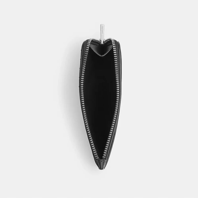 New York Zip Card Case In Loved Leather
