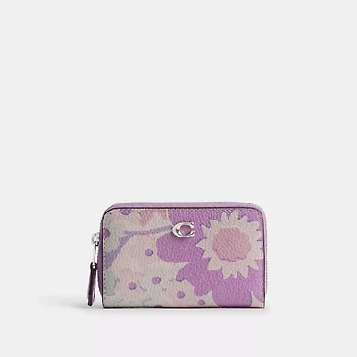 Essential Small Zip Around Card Case With Floral Print