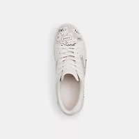 Coach X Peanuts High Line Sneaker With Newspaper Print