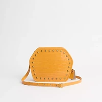 Upcrafted Zip Geometric Pouch In Alligator