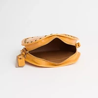 Upcrafted Zip Geometric Pouch In Alligator