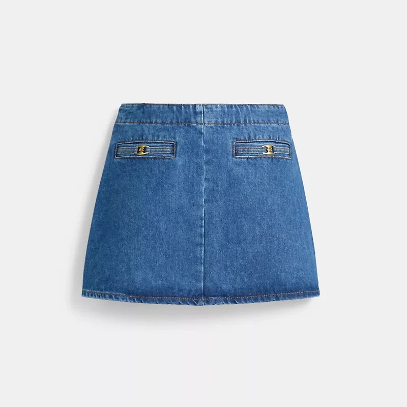 Heritage C Denim Mini Skirt Organic Cotton