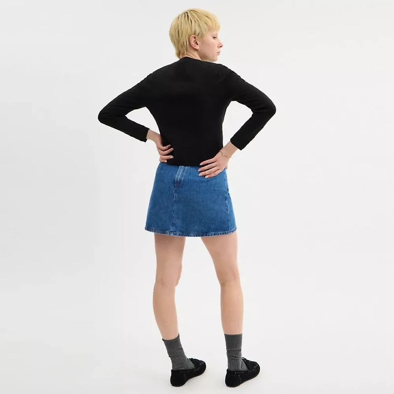 Heritage C Denim Mini Skirt Organic Cotton