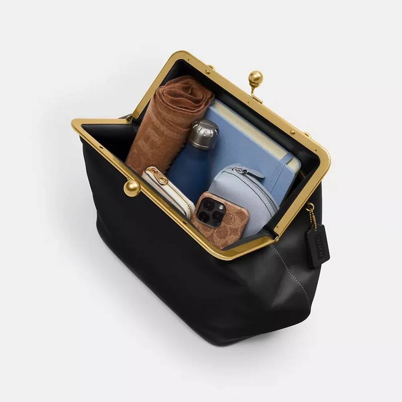 Large Kisslock Frame Bag