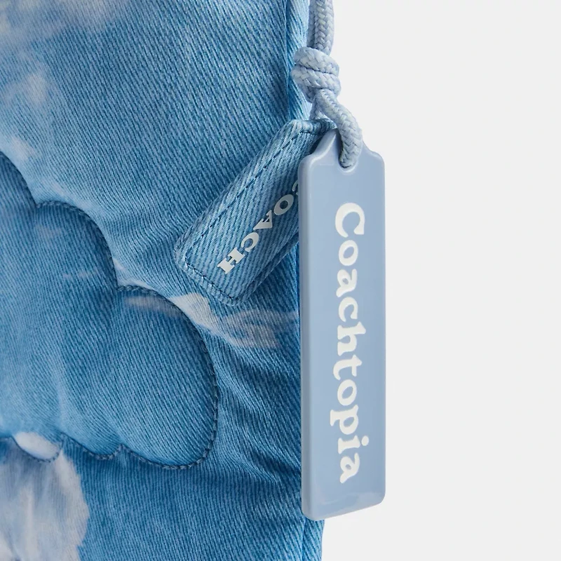 Coachtopia Loop Quilted Flat Tote With Cloud Print
