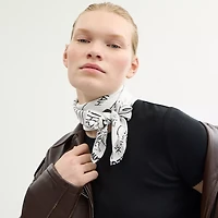 Coach X Peanuts Newspaper Print Silk Square Scarf