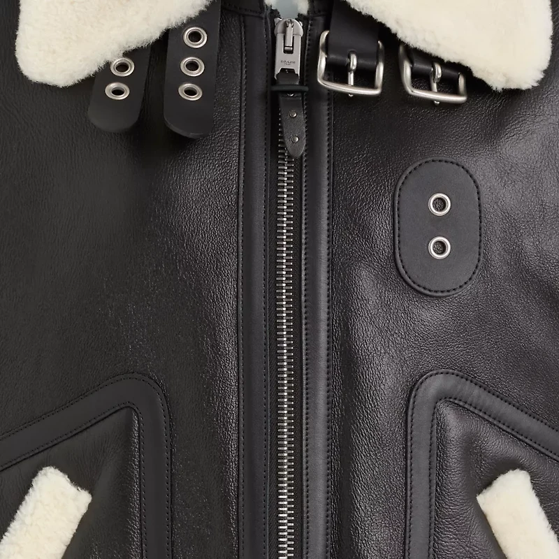 Restored Shearling Aviator Jacket