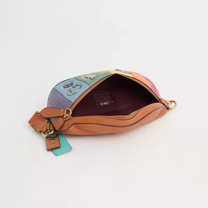 Upcrafted Bethany Belt Bag With Rainbow Quilting