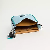 Upcrafted Courier Bag In Crocodile