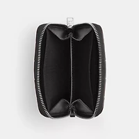 Zip Around Wallet In Checkerboard Upcrafted Leather