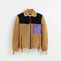 Restored Colorblock Shearling Jacket