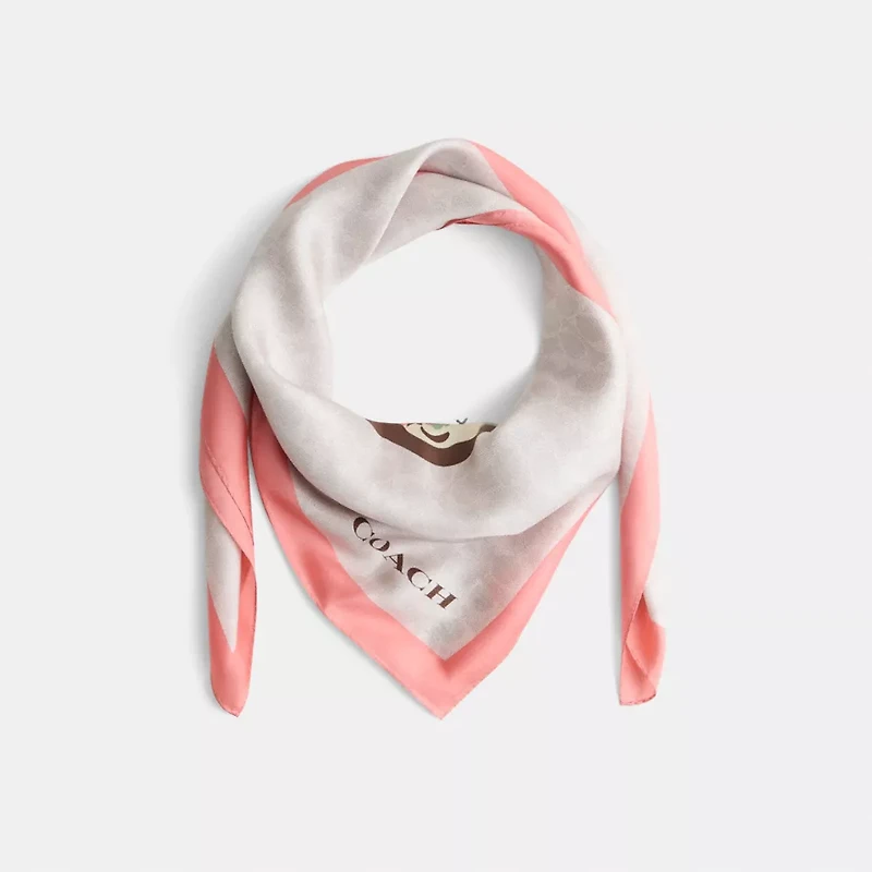 Restored Horse And Carriage Print Oversized Square Scarf