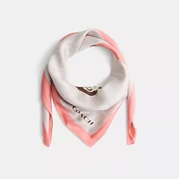 Restored Horse And Carriage Print Oversized Square Scarf