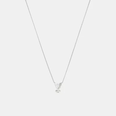 Butterfly Pearl Pendant Necklace