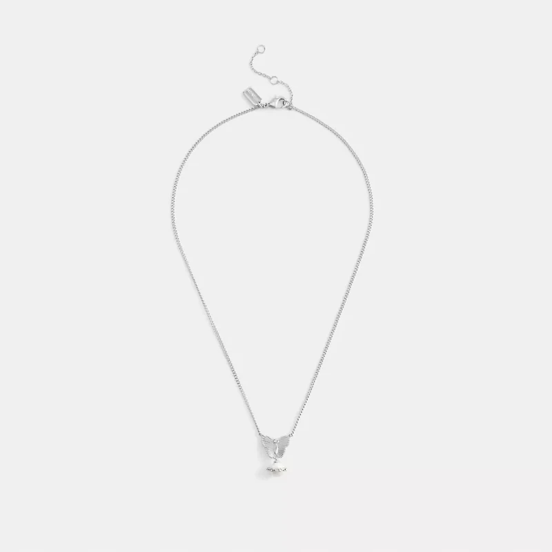 Butterfly Pearl Pendant Necklace