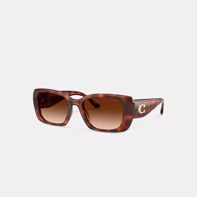 Maxi Sculpted C Oversized Rectangle Sunglasses