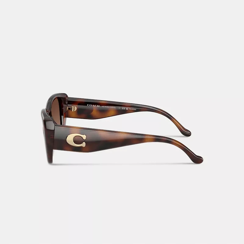 Maxi Sculpted C Oversized Rectangle Sunglasses