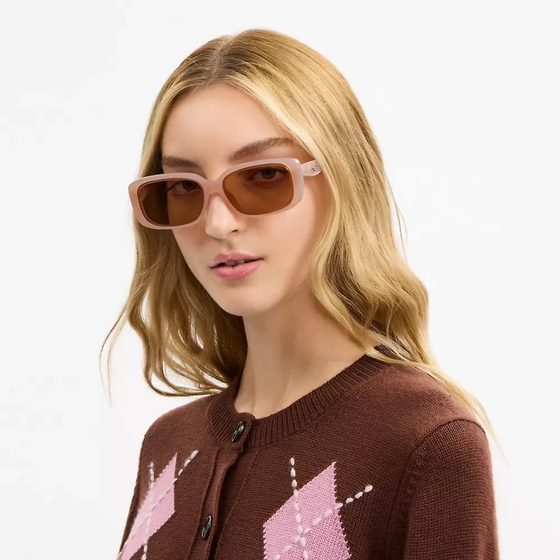 Quilted Rectangle Sunglasses
