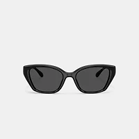 C Hardware Square Cat Eye Sunglasses