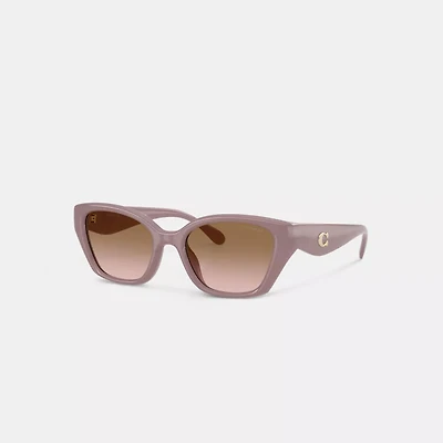 C Hardware Square Cat Eye Sunglasses