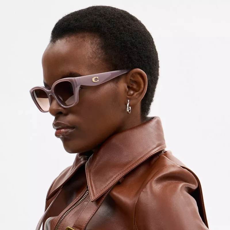 C Hardware Square Cat Eye Sunglasses