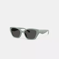 C Hardware Square Cat Eye Sunglasses