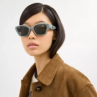 C Hardware Square Cat Eye Sunglasses