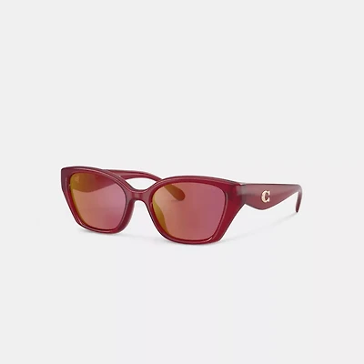 C Hardware Square Cat Eye Sunglasses