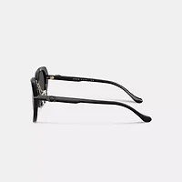 Maxi Sculpted C Oversized Round Sunglasses