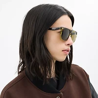 Flat Top Square Sunglasses