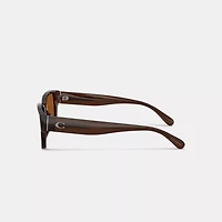 Maxi Sculpted C Narrow Square Sunglasses