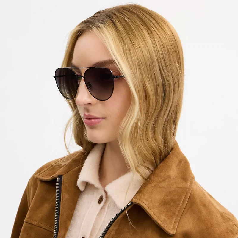 Metal Pilot Sunglasses