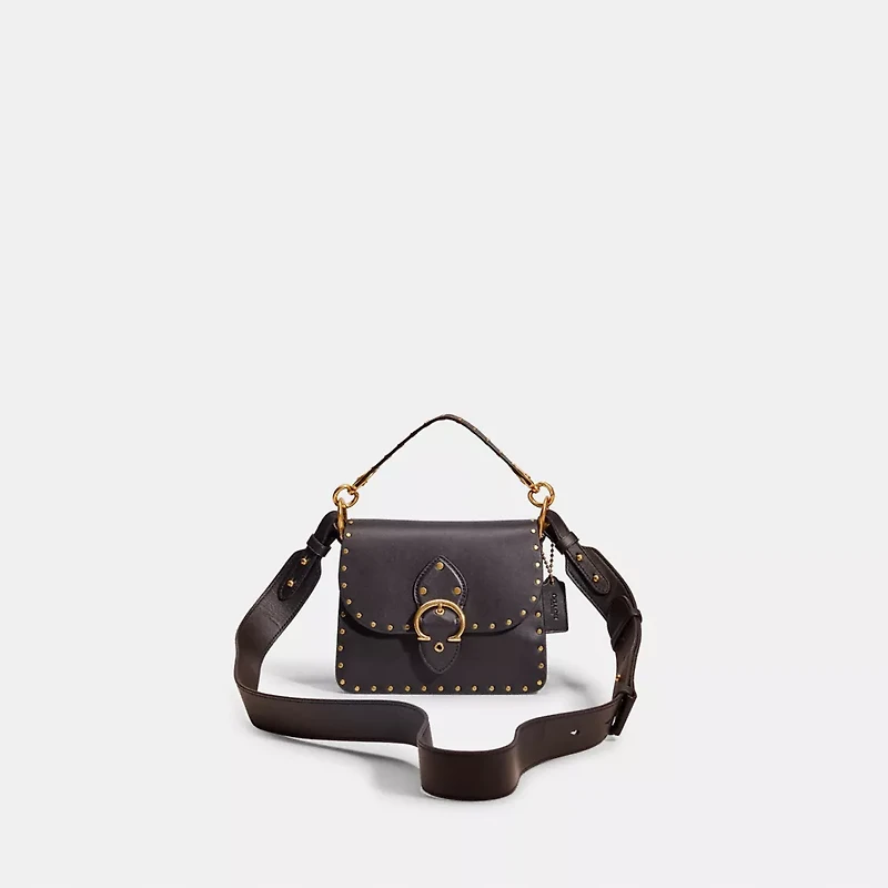 Restored Beat Shoulder Bag 18 With Rivets
