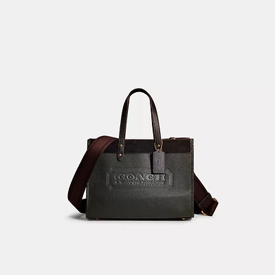 Restored Field Tote 30 In Colorblock With Coach Badge