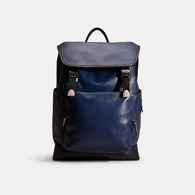 Restored League Flap Backpack Colorblock