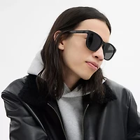 Textured Square Sunglasses