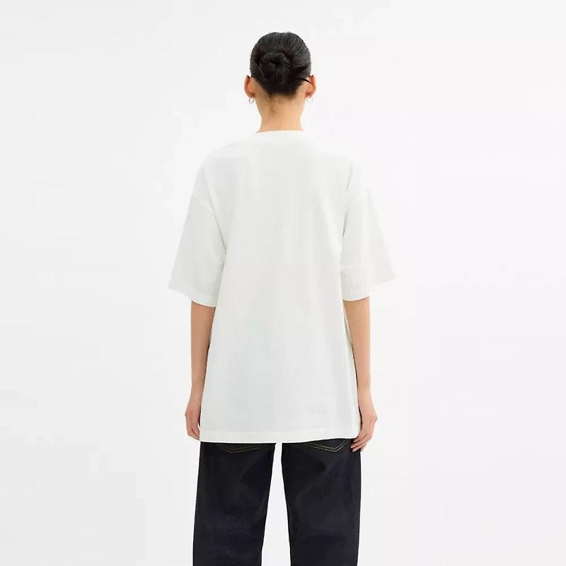 Collage Train Relaxed T Shirt Organic Cotton
